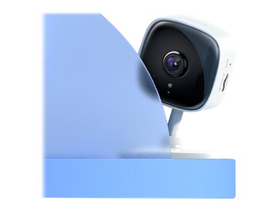 Tapo C110 V1 - Cámara de Vigilancia de Red - 3 MP - Día y Noche - WiFi - Audio - Blanco/Negro
