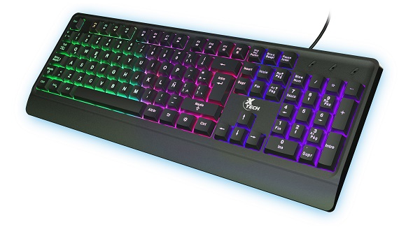 Teclado Xtech CHEVALIER XTK-505S con Retroiluminación - USB - QWERTY - Español