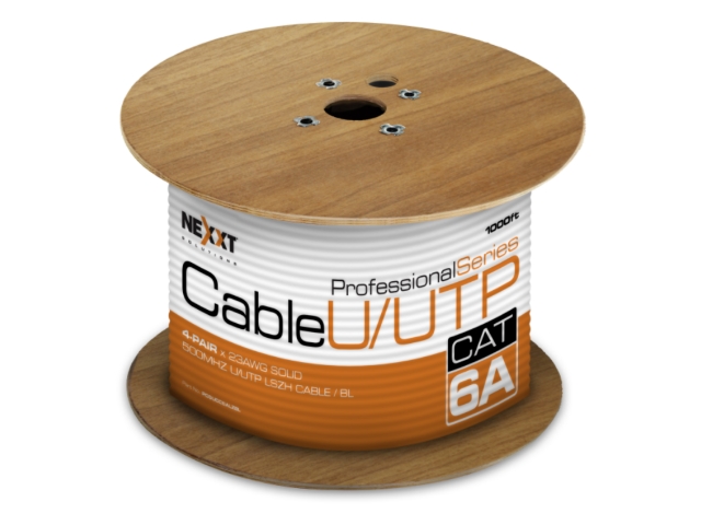 Nexxt Enterprise Cat6A U/UTP Cable 4P 23AWG LSZH 305m Azul