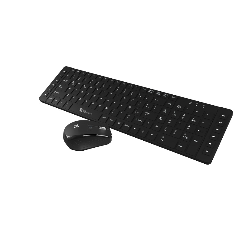 Teclado y ratón inalámbricos Klip Xtreme - Español - 2.4 GHz - Todo negro