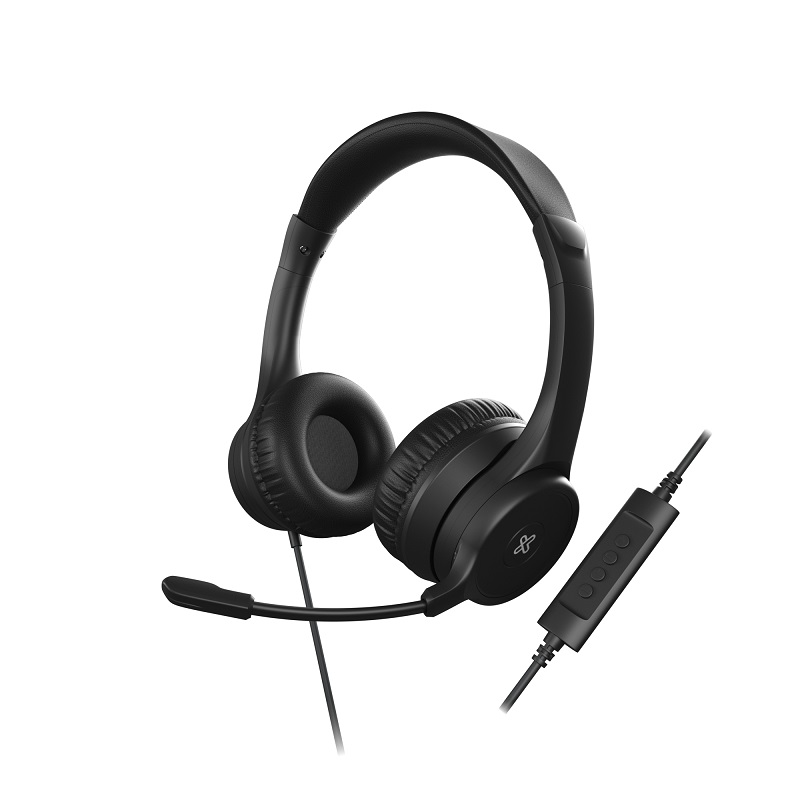 Klip Xtreme KCH-510 Headset - Cableado - Sobre el Oído - Para Conferencias y Audio Doméstico