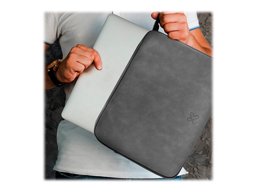 **Funda para Portátil 15.6" Klip Xtreme SquareShield - Gris**
