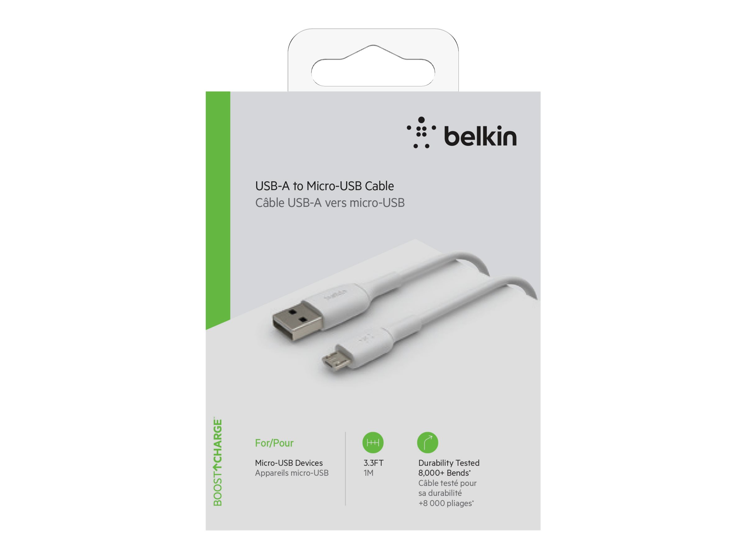 Cable USB Belkin BOOST CHARGE - Micro-USB Tipo B de 1 m