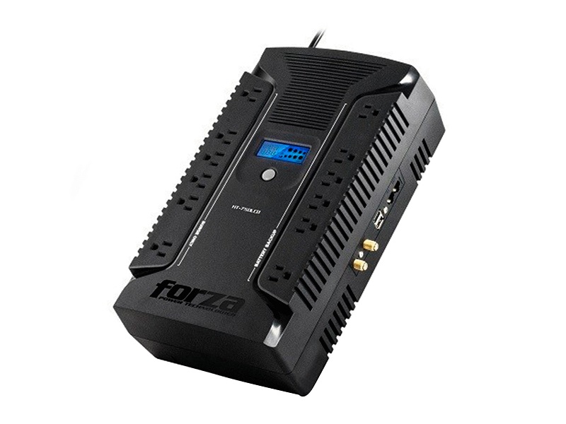 UPS Forza 750VA/450W, 12 salidas, coaxial, USB