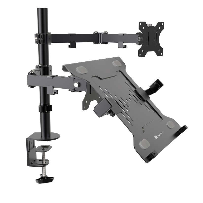 Soporte para Laptop y Monitor Klip Xtreme - 13" a 32" - Marca: Klip Xtreme
