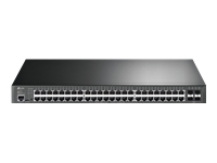 Switch TP-Link JetStream TL-SG3452P V1 - 48 Puertos Gigabit Ethernet (PoE+) + 4 Puertos SFP - Rack - PoE+ (384 W)