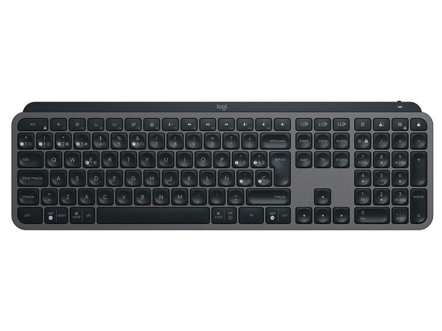 Logitech MX Keys S - Teclado retroiluminado inalámbrico Bluetooth LE QWERTY español grafito