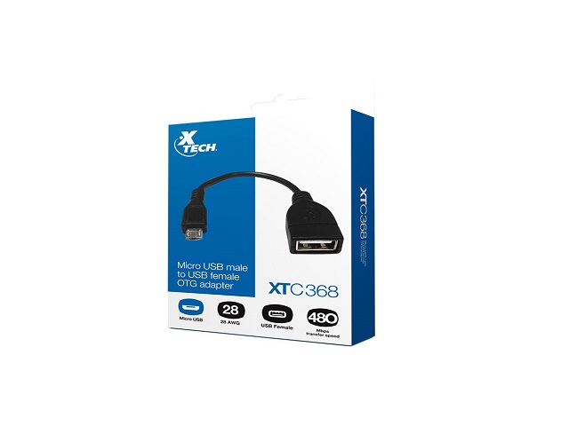 Adaptador Micro-USB a USB-A - Xtech