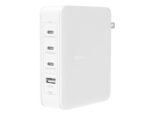 Adaptador de corriente Belkin Litio 140W USB-A y USB-C